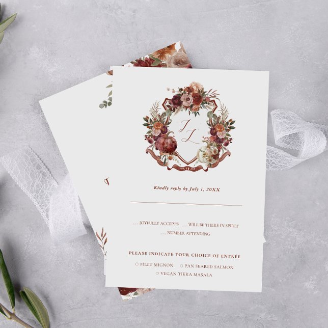 Anuncio Enamorarse | RSVP de boda de florece en otoño (Subido por el creador)