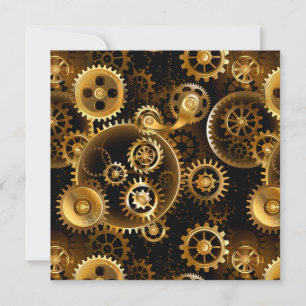Anuncio Engranajes de latón Steampunk sin costuras