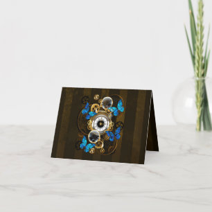Anuncio Engranajes Steampunk y mariposas azules