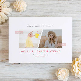 Anuncio Entonces y ahora dos graduaciones de fotos