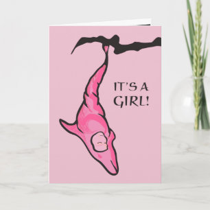 Anuncio ¡es un chica! (delfín rosado cocoon)