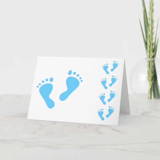 Anuncio Es un niño - Blue Baby Feet (Anverso)