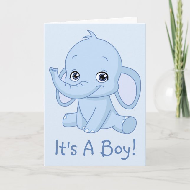Anuncio Es un niño elefante azul (Anverso)