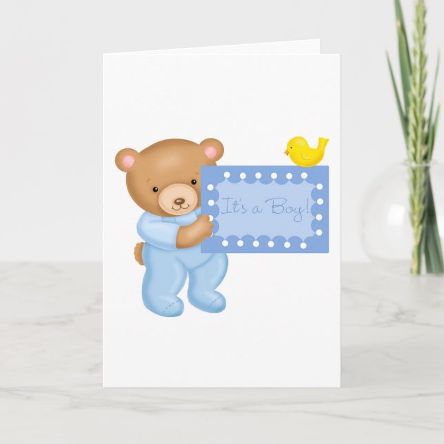 Anuncio Es un niño - oso de peluche (Anverso)