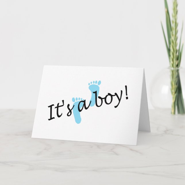 Anuncio Es un niño (pies azules) (Anverso)