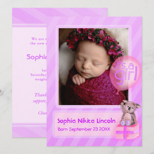 Anuncio Es una foto chica del recién nacido bebé rosa