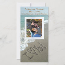 Escribiendo arena en la playa, te amo