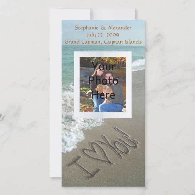 Anuncio Escribir Arena en la Playa, Te Amo (Anverso)