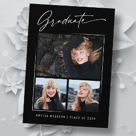 Anuncio Escritura moderna de caligrafía en tinta 3 Graduac