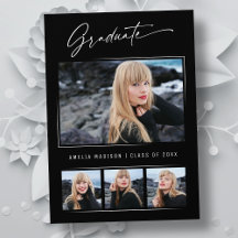 Escritura moderna de caligrafía en tinta 4 Graduac