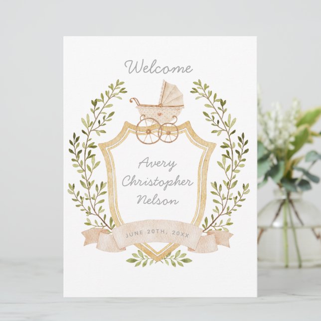 Anuncio Escudo de transporte para bebés | Rótulo hospitala (Anverso de pie)