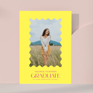 Anuncio Escuela de fotografía rosa amarillo 25 marco ondul