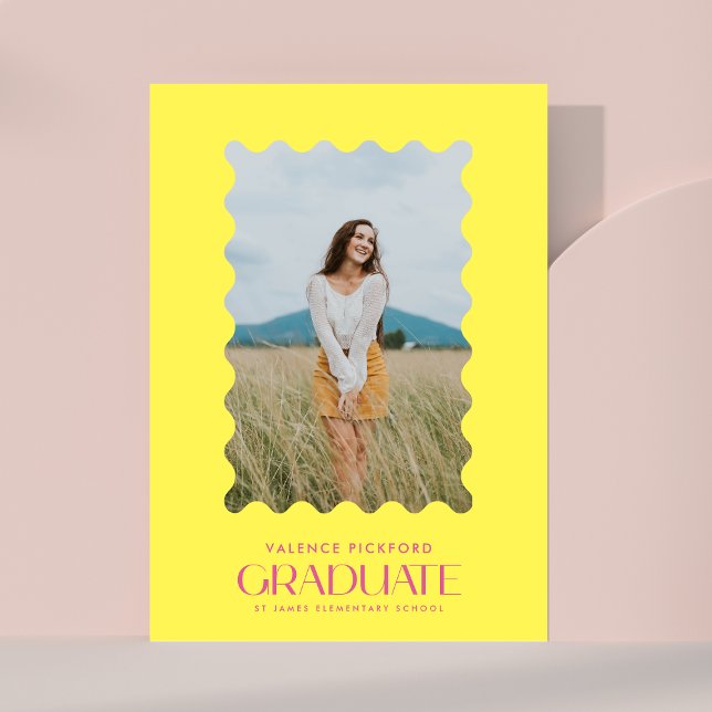 Anuncio Escuela de fotografía rosa amarillo 25 marco ondul (Subido por el creador)