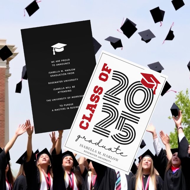 Anuncio Escuela de la Universidad Retro Rojo Negra Moderna (Subido por el creador)