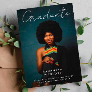 Anuncio Escuela Secundaria Editable Photo Gradue