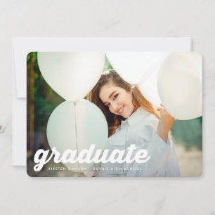 Anuncio Escuela Secundaria RETRO Moderna 2 Graduación foto
