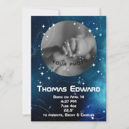 Anuncio Espacio exterior azul profundo celestial recién na