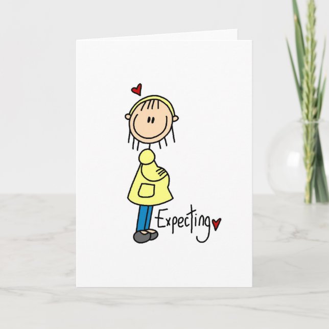 Anuncio Esperando camisetas y regalos para bebés (Anverso)