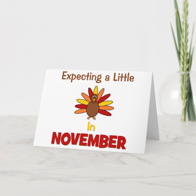 Anuncio ¡Esperando un poco de pavo en noviembre! (Anverso)