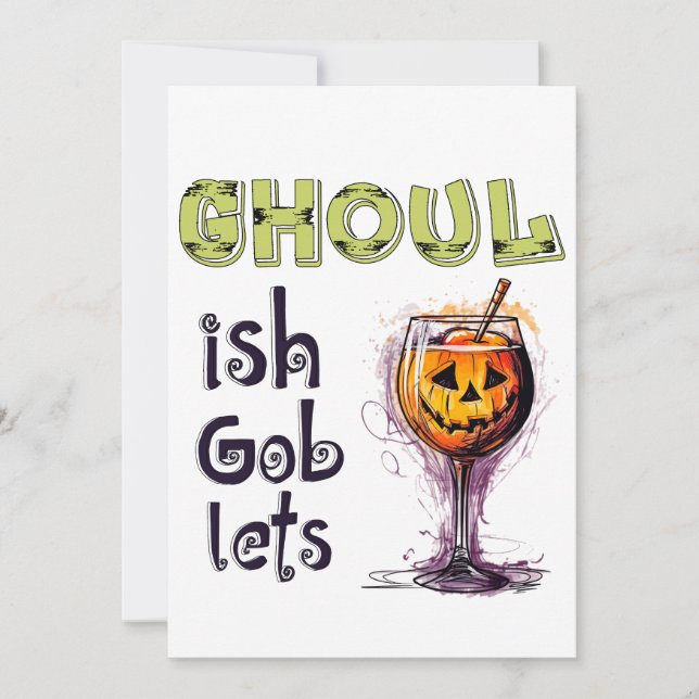 Anuncio Espíritu de Halloween Cócteles Ghoulish Goblets (Anverso)
