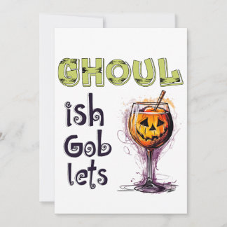 Anuncio Espíritu de Halloween Cócteles Ghoulish Goblets