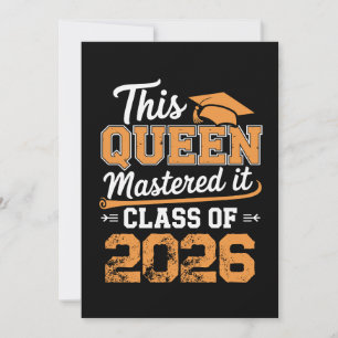 Anuncio Esta Reina lo Dominó Clase de 2026 Graduación