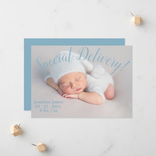 Anuncio Estadísticas de entrega especiales Script Nacimien (Anverso/Reverso In Situ)