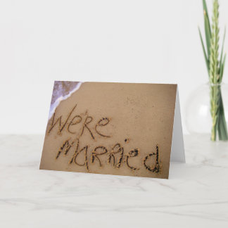 Anuncio ¡Estamos casados!