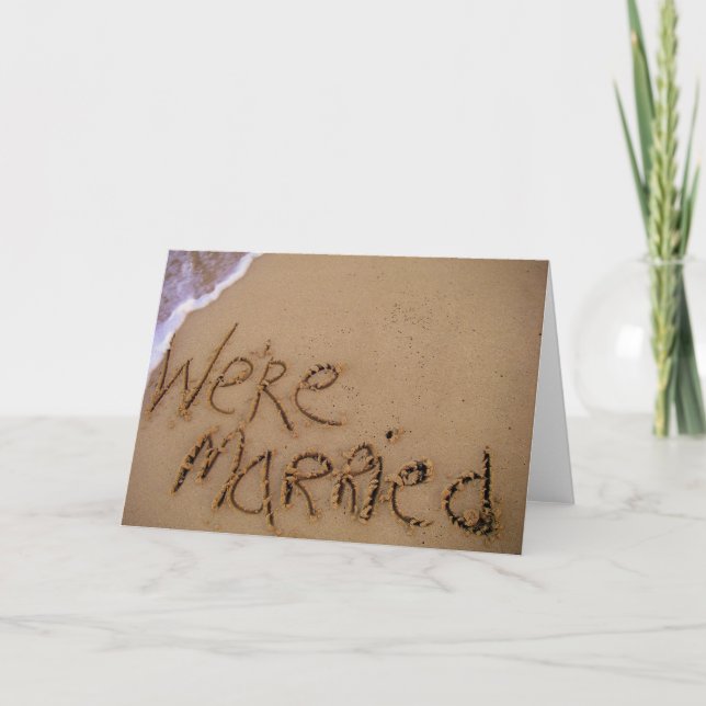 Anuncio ¡Estamos casados! (Anverso)