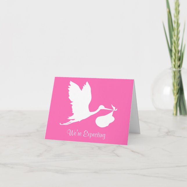 Anuncio Estamos contando con la cigüeña del vuelo (Anverso)