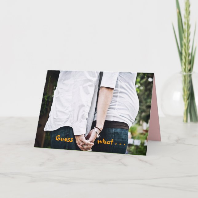 Anuncio Estamos embarazadas. (Anverso)