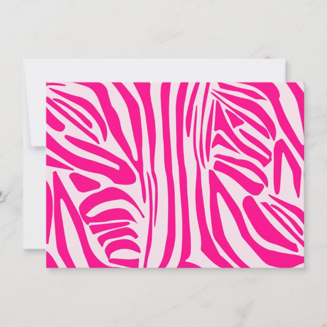 Anuncio Estampado de cebra rosa (Anverso)