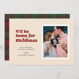 Anuncio Estaré en casa para Navidades Embarazo