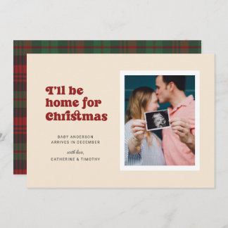 Anuncio Estaré en casa para Navidades Embarazo