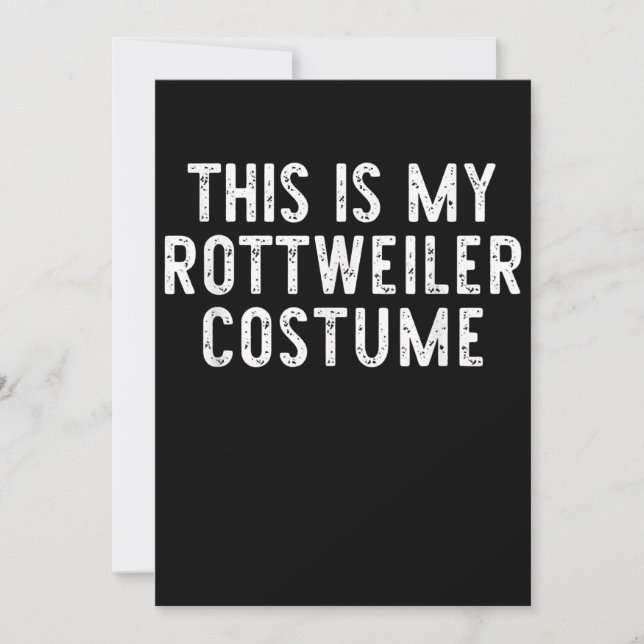 Anuncio Este Es Mi Perro Rottweiler Costume Halloween Lazy (Anverso)