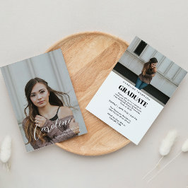 Anuncio Estilo Clásico Guión Dos Graduación De Foto