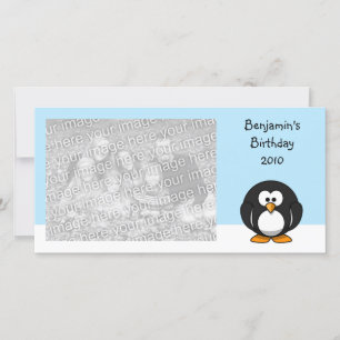 Anuncio Estilo de foto en blanco de pingüino