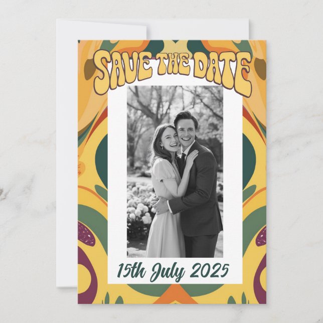 Anuncio Estilo groovy retro 70 años setenta y sesenta vibr (Anverso)