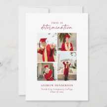Esto es Determination Red Photo Graduation