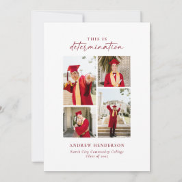 Anuncio Esto es Determination Red Photo Graduation