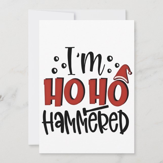 Anuncio Estoy Ho Ho Aplastado  Divertida Navidad Navidad B (Anverso)
