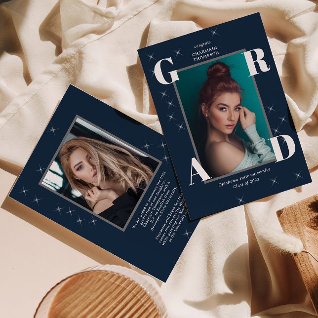 Anuncio Estrella de la foto graduada azul de la Marina Ret (Subido por el creador)