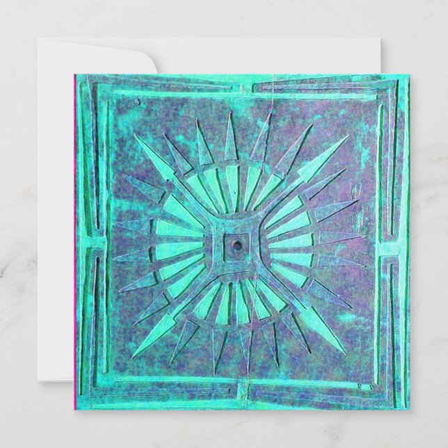 Anuncio ESTRELLA DE LA MAÑANA , azul brillante verde azula (Anverso)