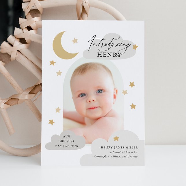 Anuncio Estrellas de la luna Nubes Arco Foto Nacimiento gr (Subido por el creador)