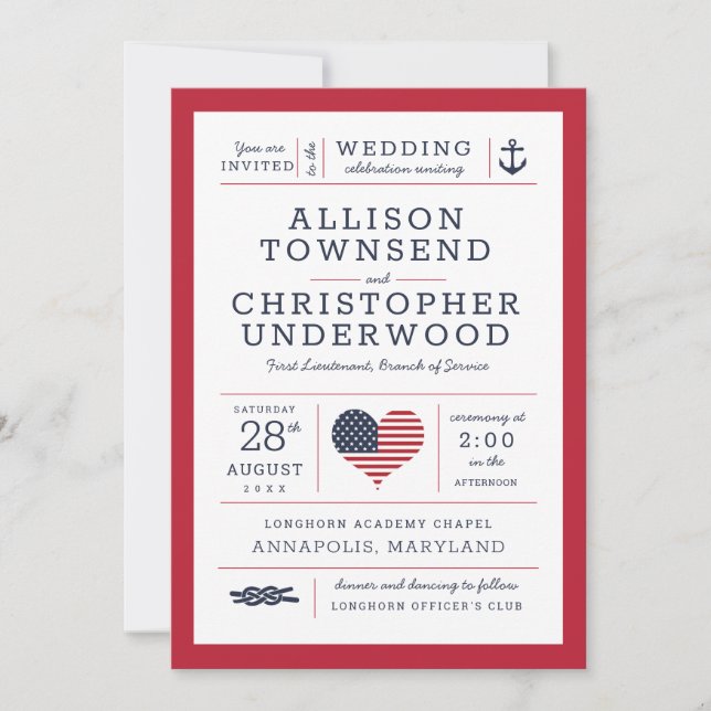 Anuncio Estrellas patrióticas y bandas militares náuticos (Anverso)