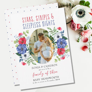 Anuncio Estrellas Rayas Noches sin Sueño Floral Embarazo