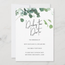 Anuncio Eucalyptus retrasa la postergación del Boda de fec