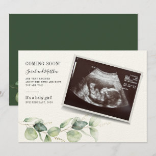 Anuncio Eucalyptus Sonograma Bebé Revelar Embarazo