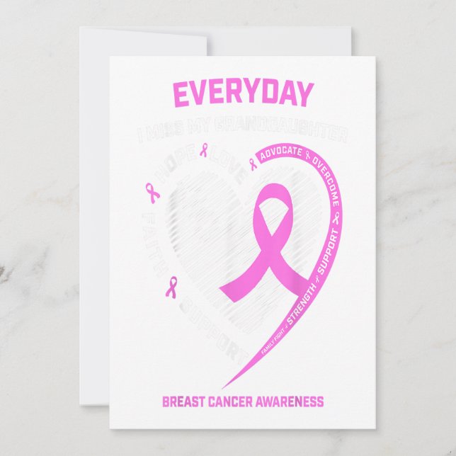 Anuncio Extraño A Mi Nieta Concienciación Sobre El Cáncer  (Anverso)