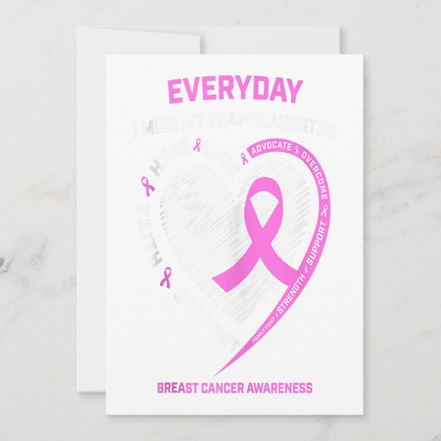 Anuncio Extraño A Mi Nieta Concienciación Sobre El Cáncer  (Anverso)